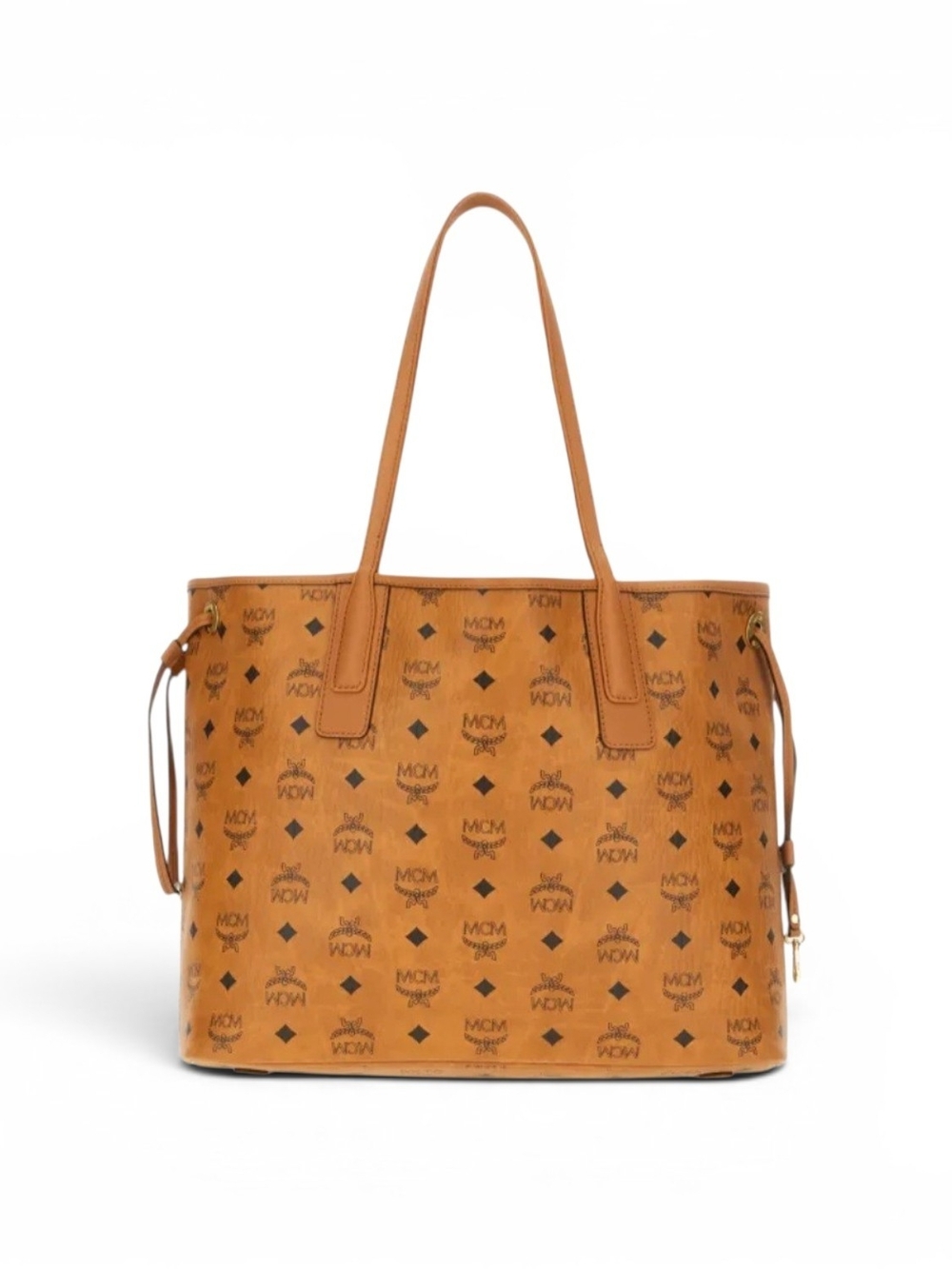 MCM Cognac Visetos Reversible Shopper Tote - Picture 2 of 7
